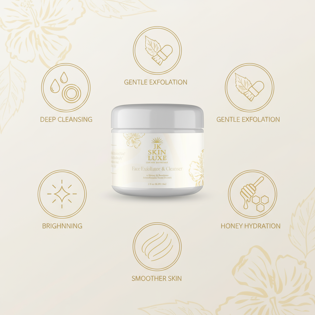 Face Exfoliator & Cleanser w/ Honey & Bambusa Arundinacea Stem Extract